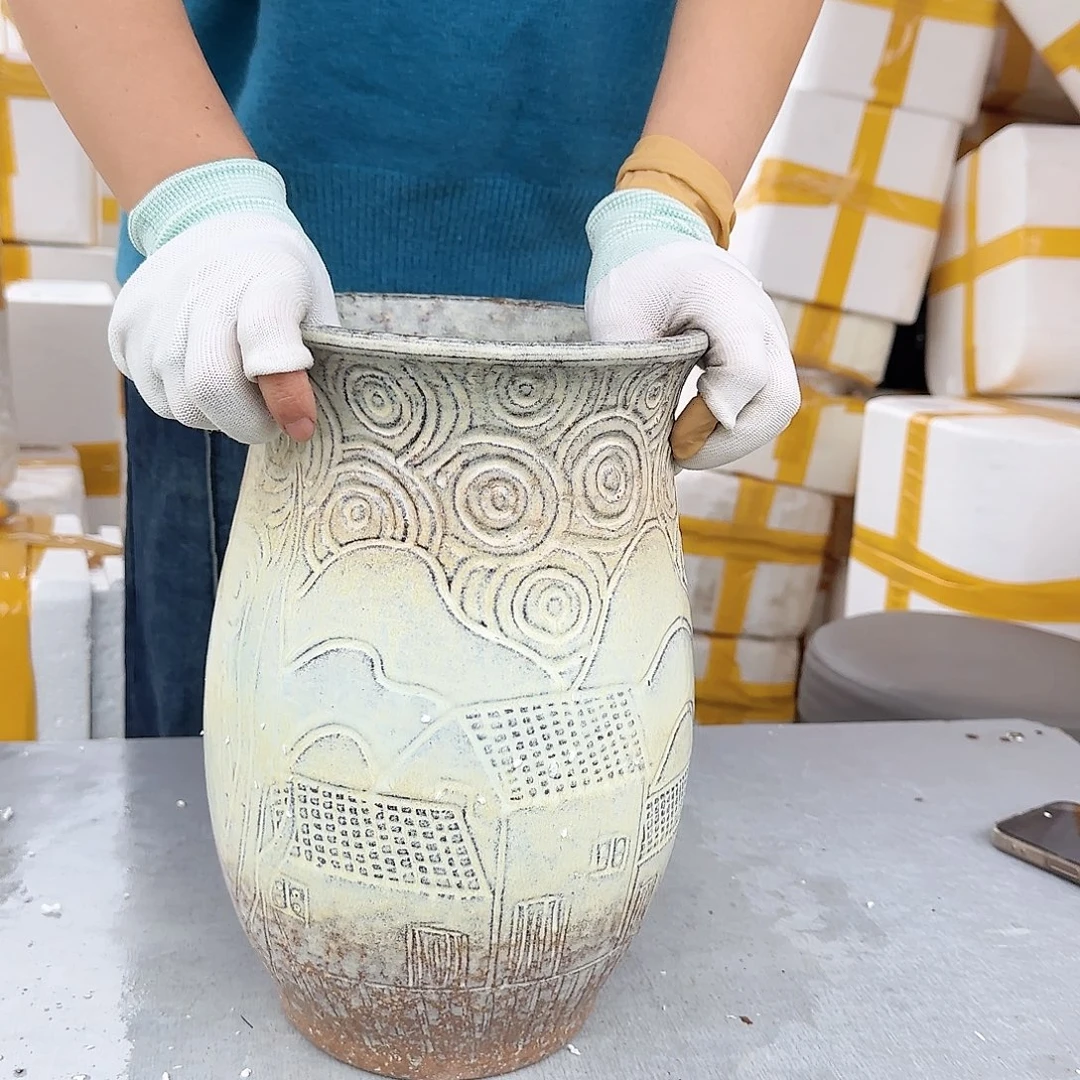 紫砂花盆王嫂花盆1019-518高30口20