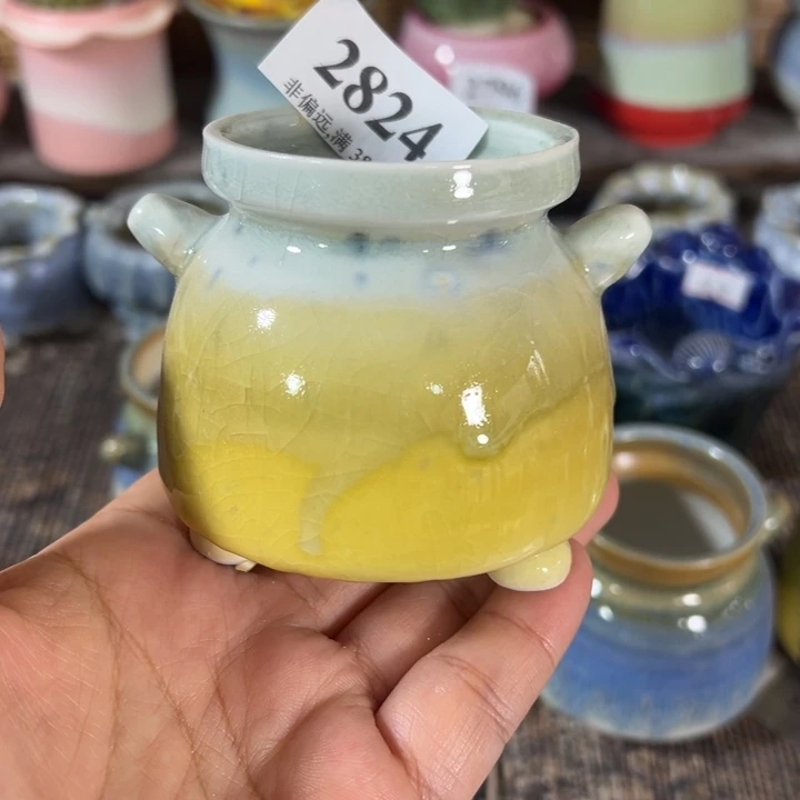 口4高6 手工花盆满30包邮