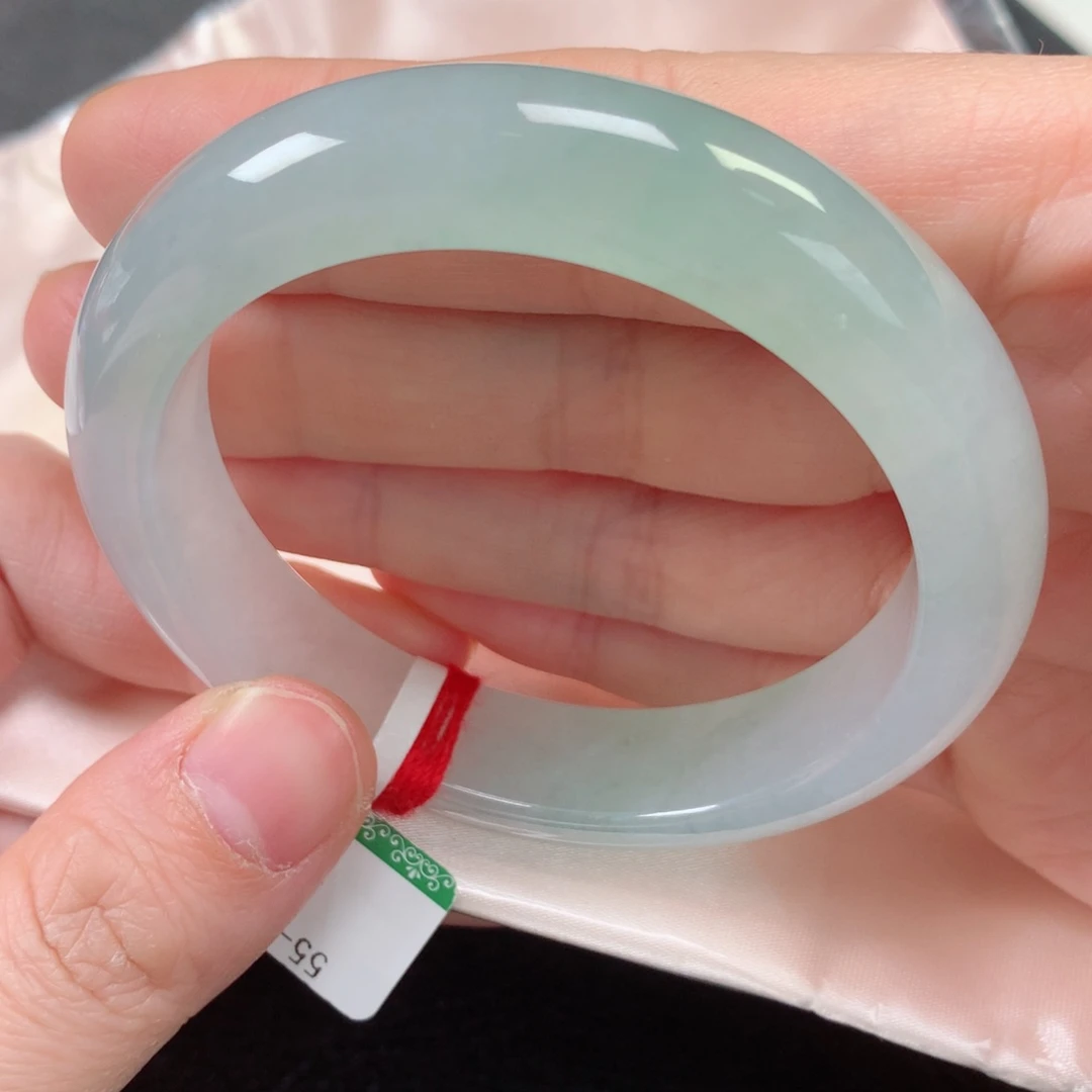 未镶嵌手镯翡翠缅甸天然翡翠手镯55