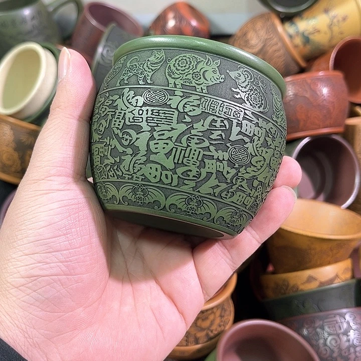 茶杯紫砂全手工紫砂主人杯