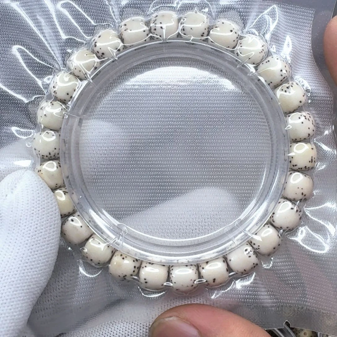 星月菩提手串9×8原白河豚1246