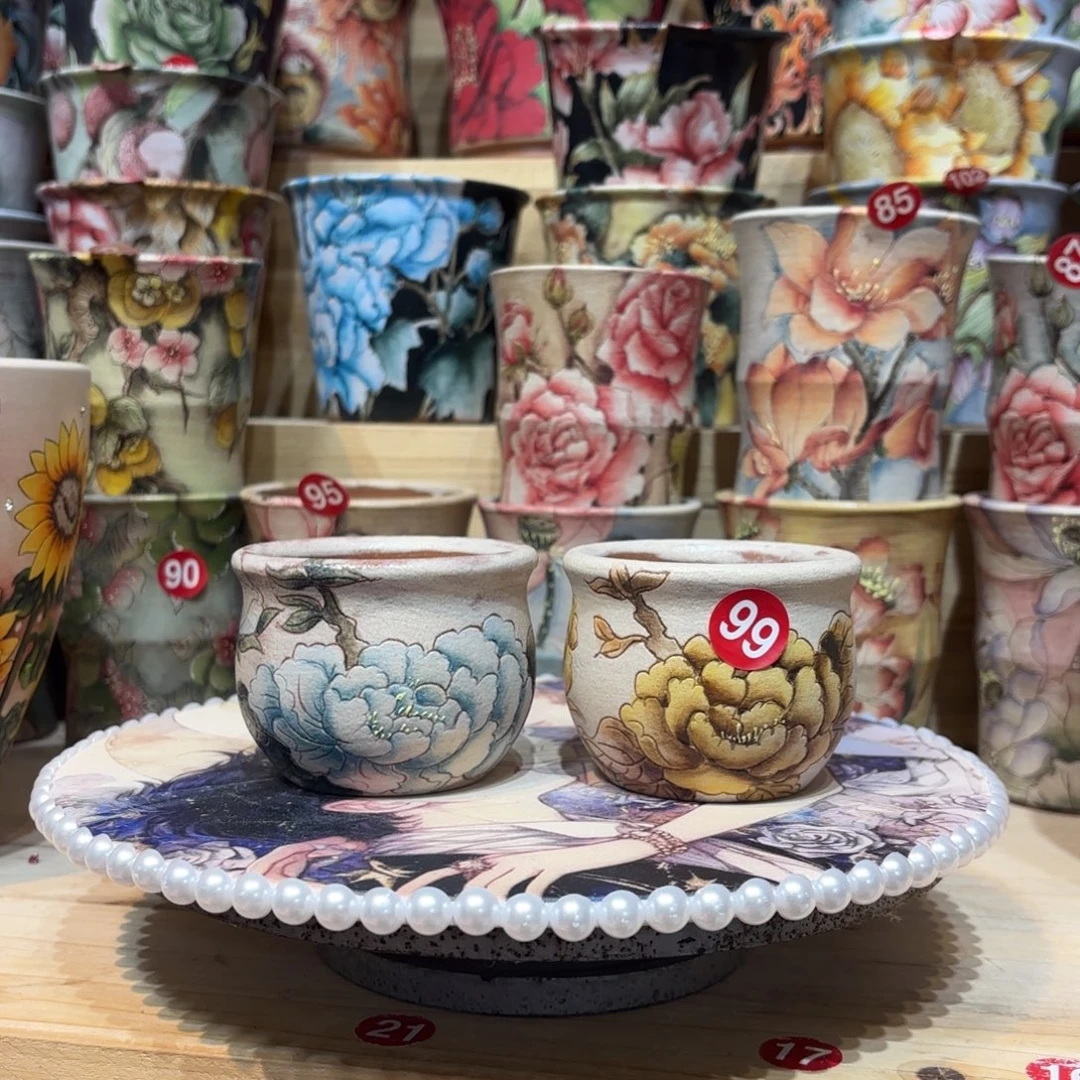 景德镇手绘花盆陶瓷6/6