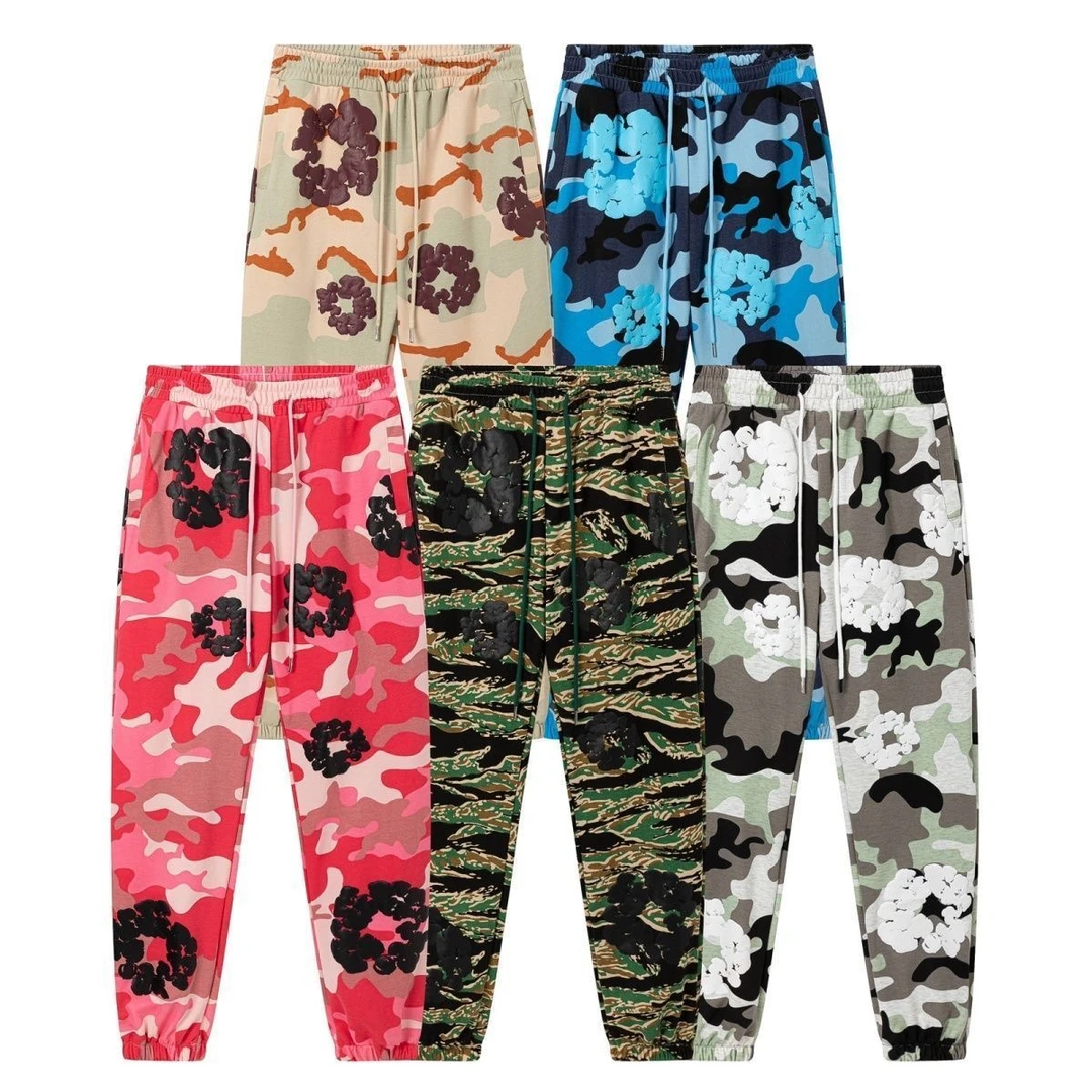 DENIM TEARS迷彩木棉花新款卫裤（高品质）