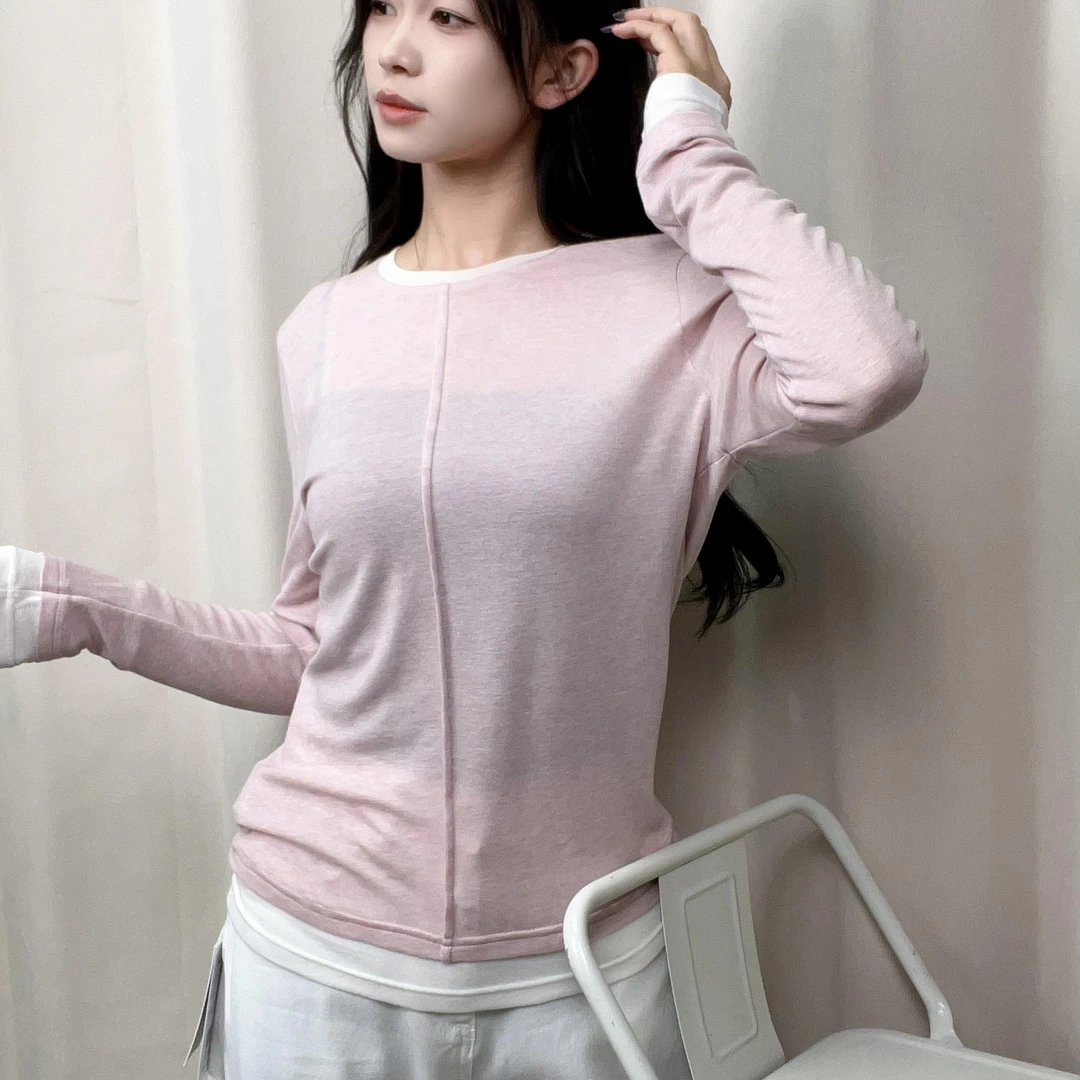 邻家集品/打底衫/82513103/显瘦/长袖/运动/针织/健/身百搭/连帽