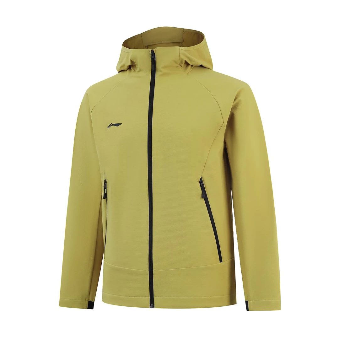 【直播特惠】李宁2025新款男子运动训练梭织连帽夹克外套AFDVF91