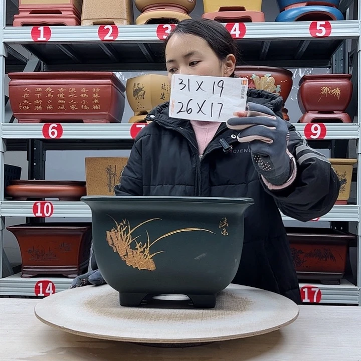 紫砂花盆紫砂花盆