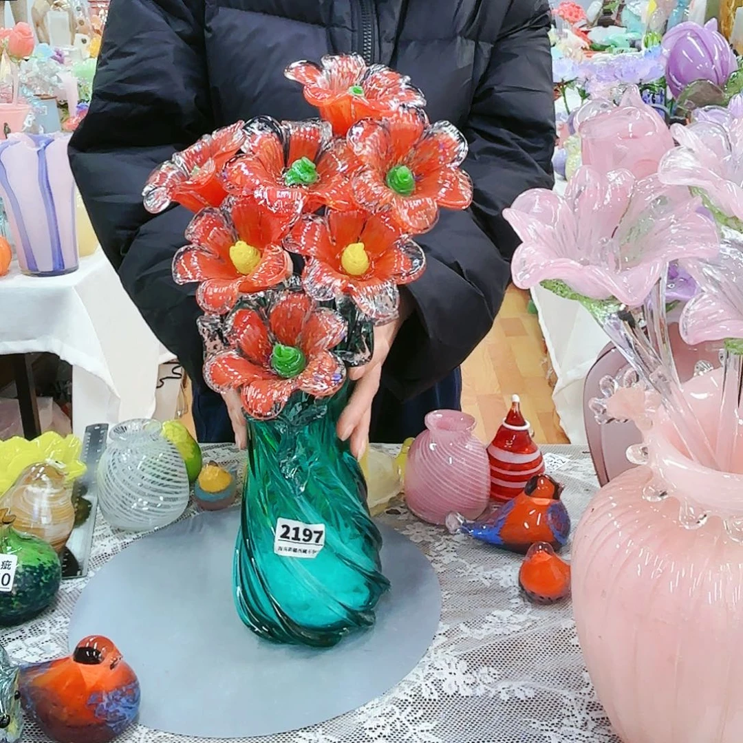 福利不退不换琉璃花瓶艺术品