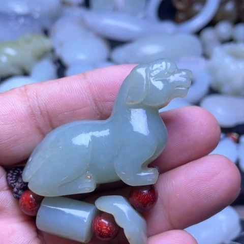 和田玉未镶嵌吊坠(不含链)