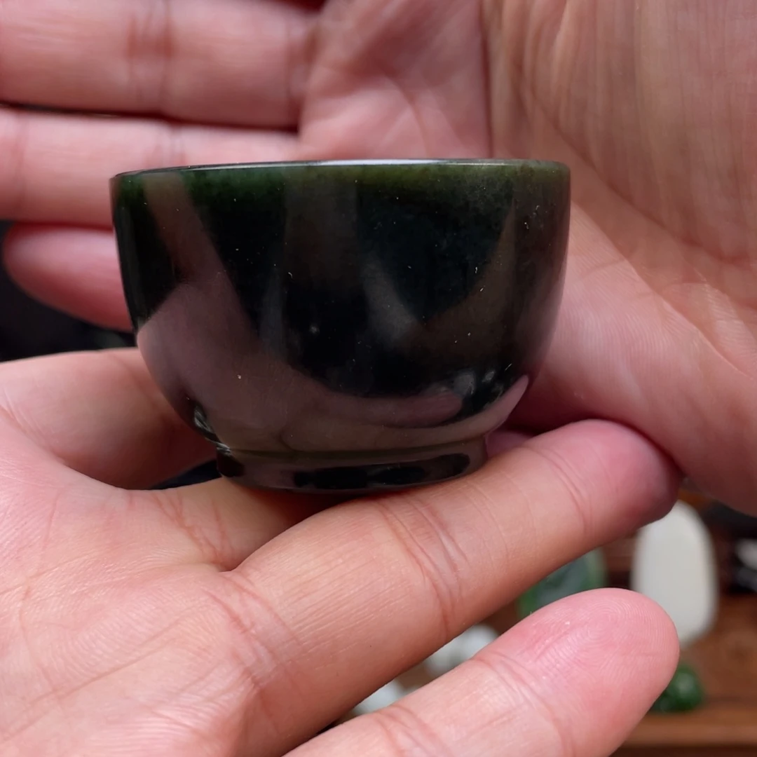 未镶嵌和田玉挂件和田玉茶杯未镶嵌