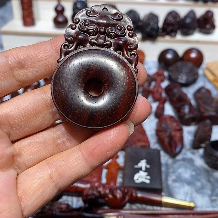 把件小叶紫檀艺****印度小叶紫檀手把件