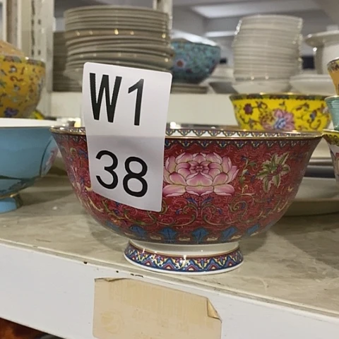 瓷一个珐琅红色w138