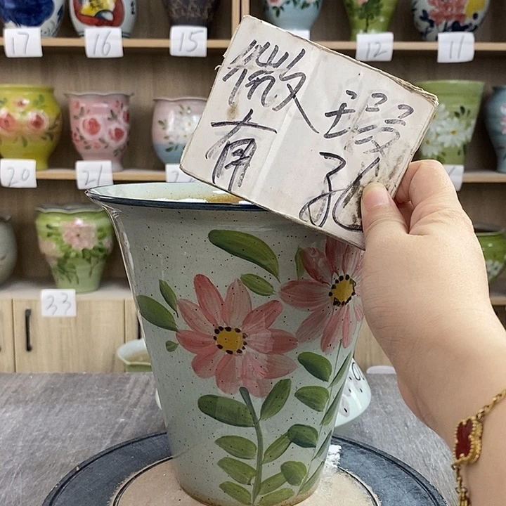 摆件15xc景德镇陶瓷花盆