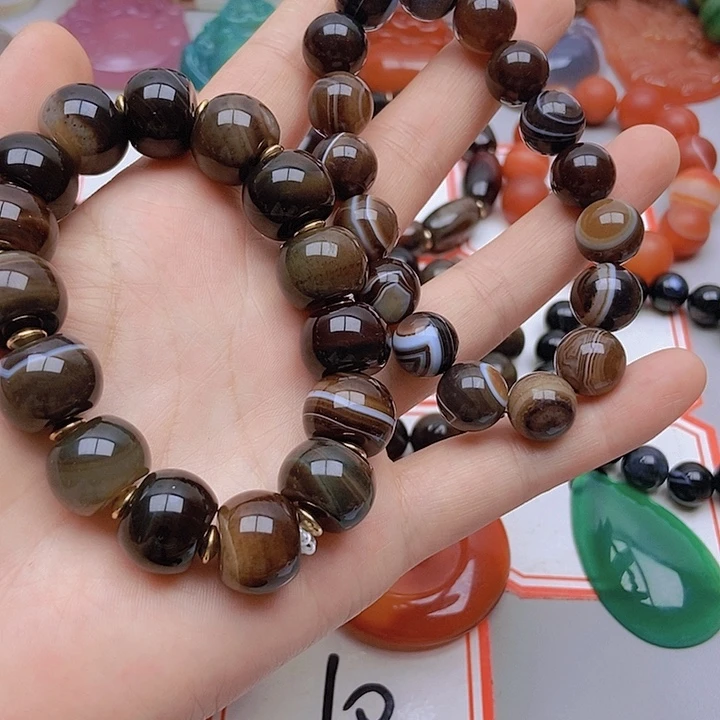 【闪购商品】玛瑙/玉髓未镶嵌珠宝半成品S****n