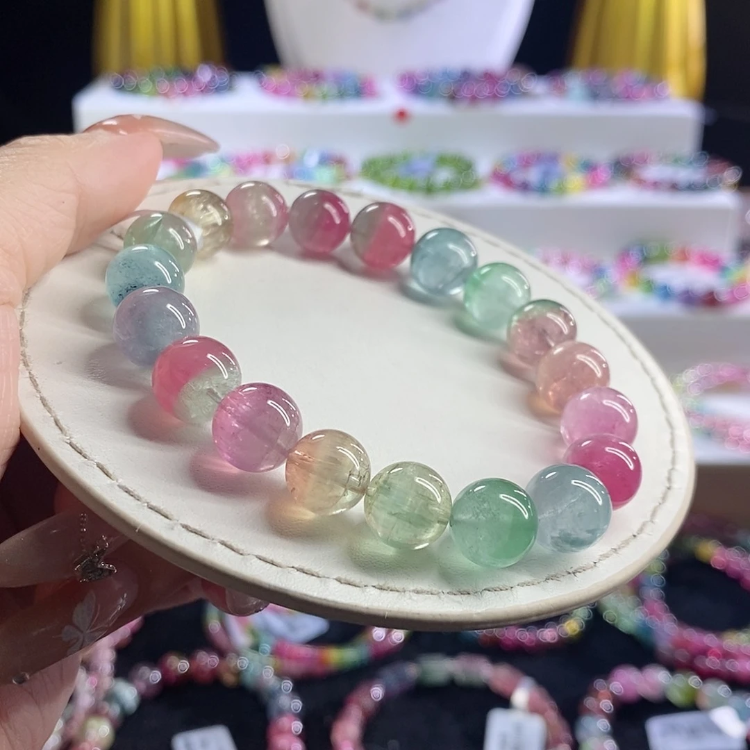 未镶嵌手链碧玺西瓜