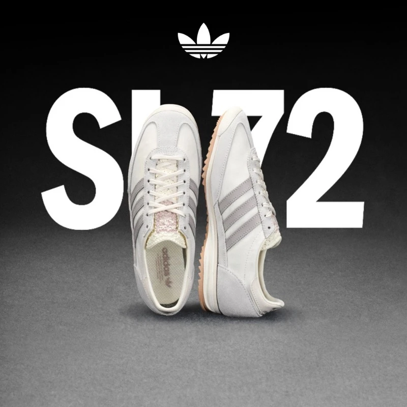 阿迪达斯三叶草「T头鞋」 SL 72 OG复古薄底运动鞋 adidas JH7394