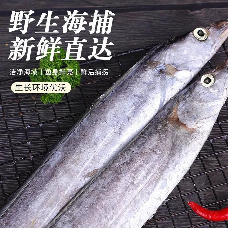 【A带整条发货】新鲜速冻带鱼 3 - 4两/条 到手5斤冷链运输