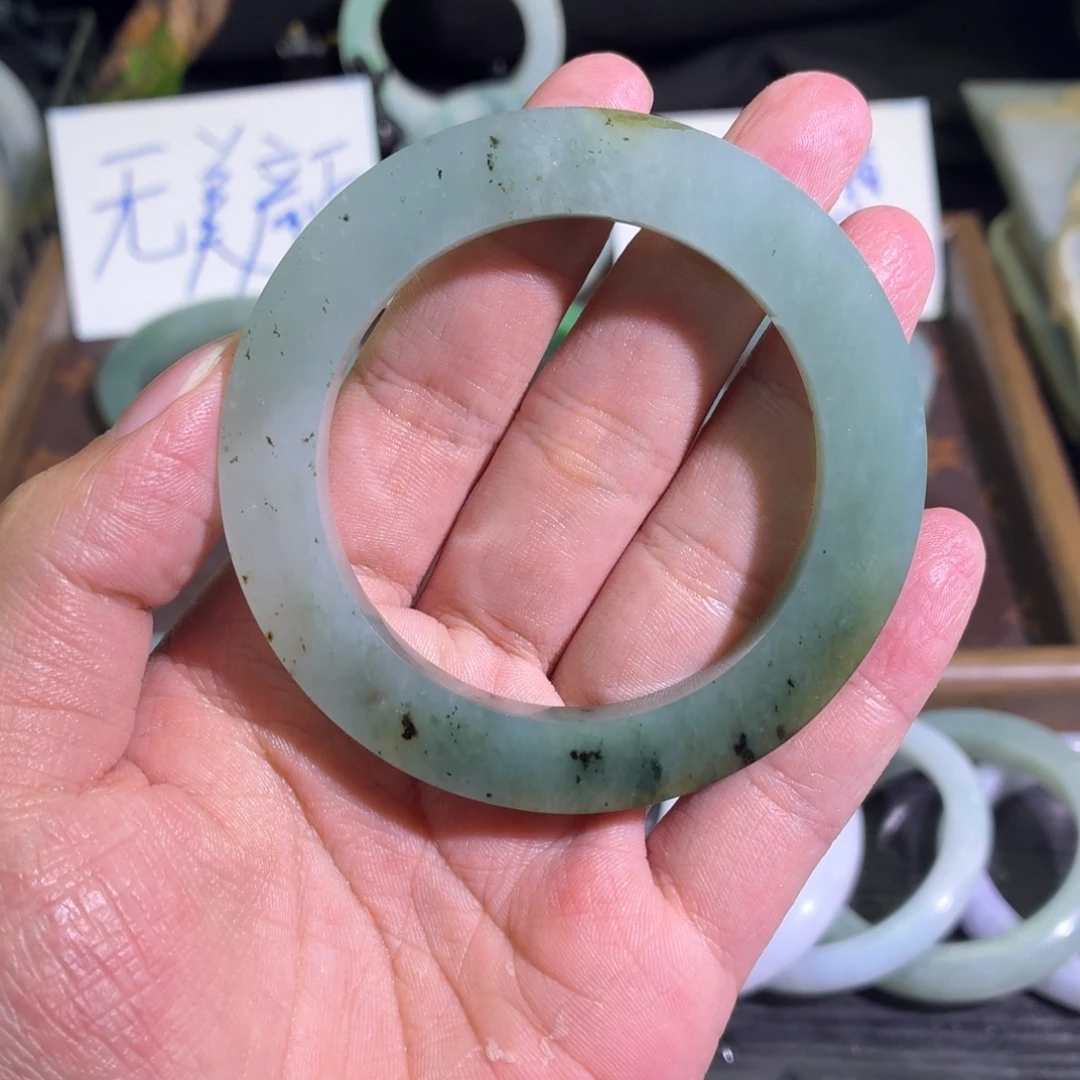 定制翡翠未镶嵌天然纹理随机，追求完美者慎拍