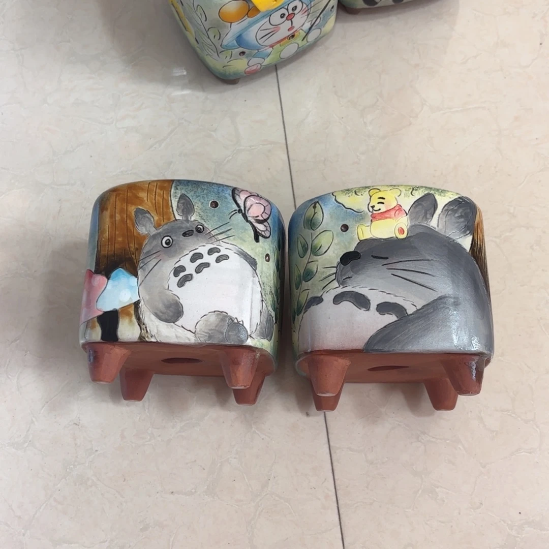 咩***岁景德镇手绘花盆陶瓷