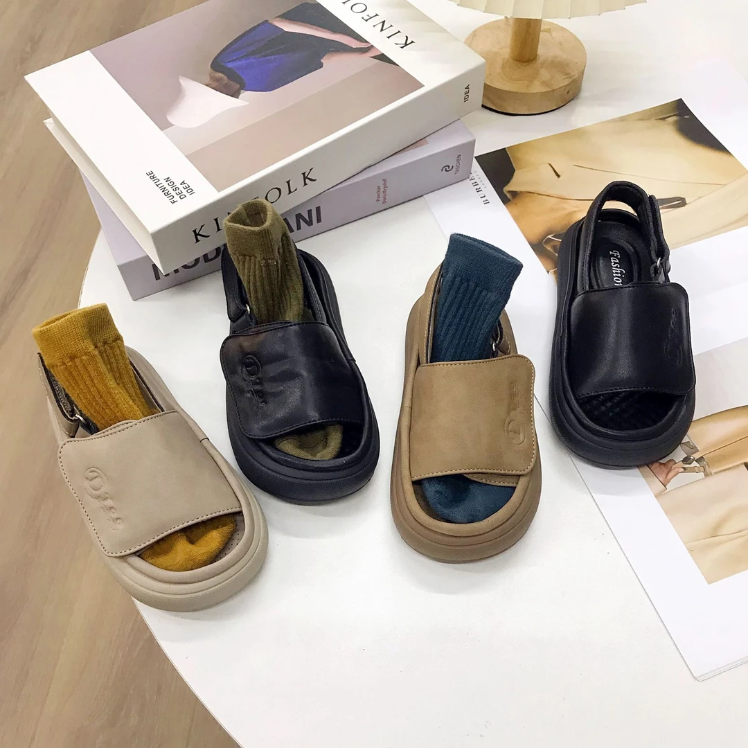 2372夏季韩版儿童凉鞋新款男童面包鞋女童包头沙滩鞋软底宝宝鞋