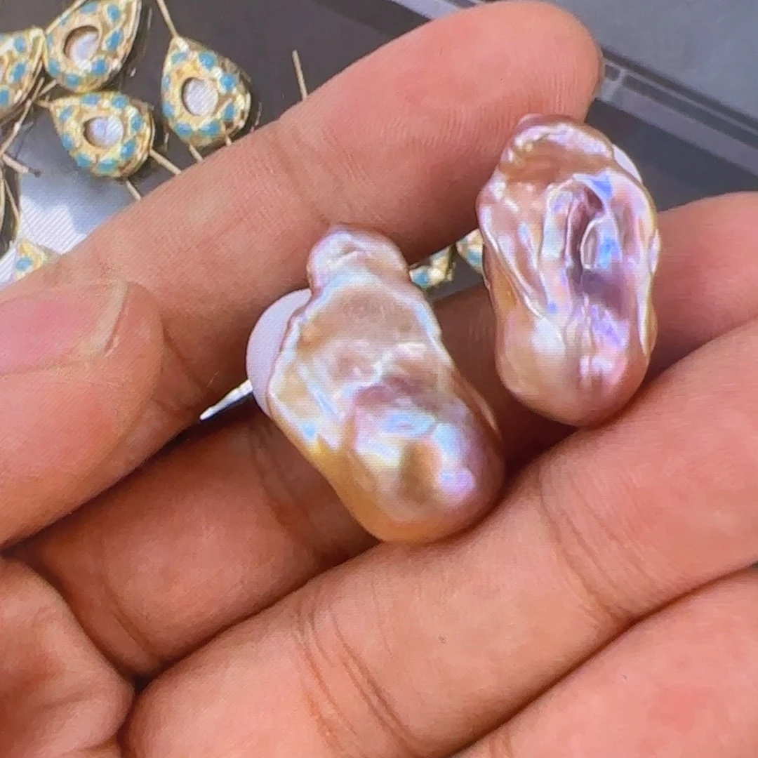 玄***雅花岗石纯铜锡合金纯铜耳饰
