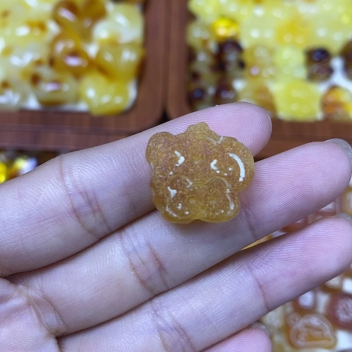 吊坠橄榄核原皮小熊头46
