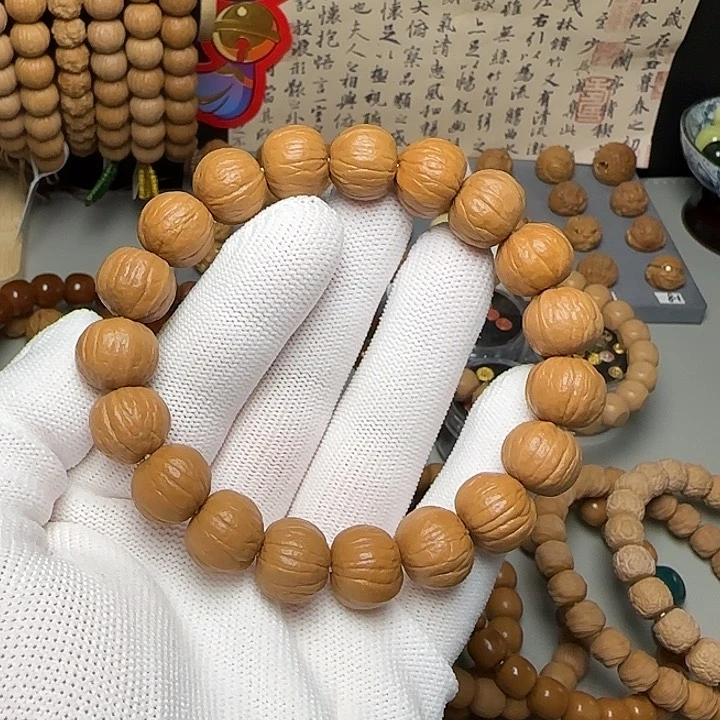猴头核桃手串   福利南瓜 黑点毕业款 原皮原色干刷打底