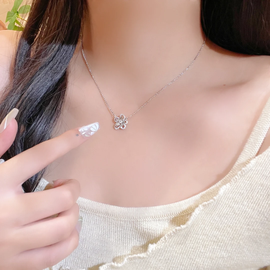 GINIFIMOR 铜项链 a389  气质时尚夏季太阳花项链女锁骨链