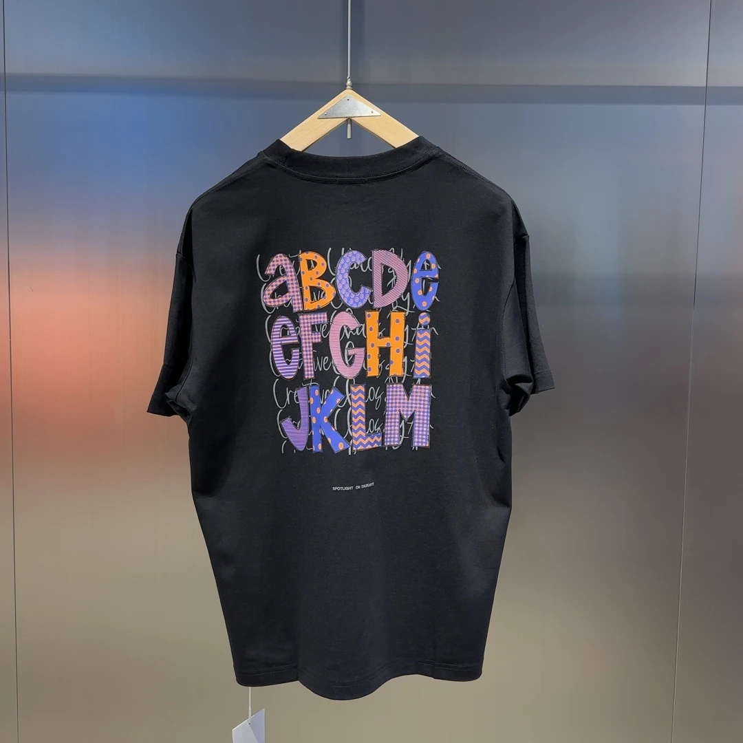 935新款时尚百搭男女同款短袖  084