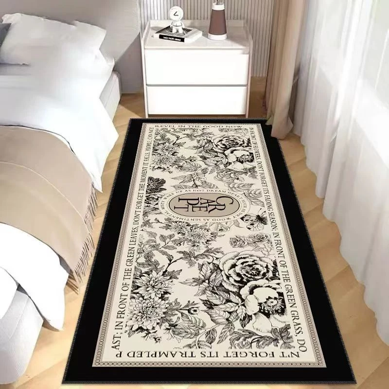 美式复古卧室床边毯地垫家用厨房用吸水防滑硅藻泥脚垫耐磨好打理