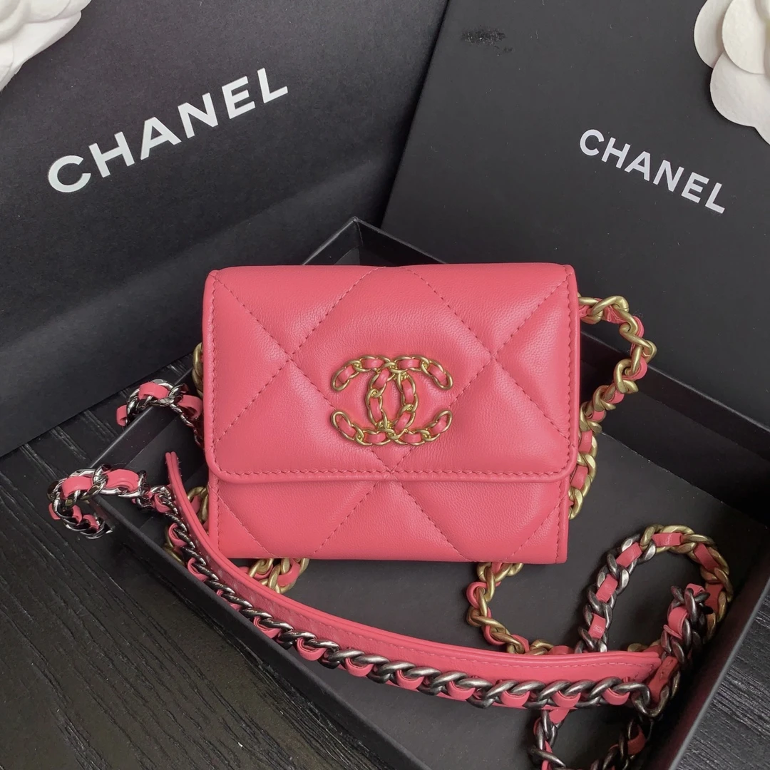 99新 Chanel/香奈儿 香奈儿19bag系列miniwoc链条包/sp19264