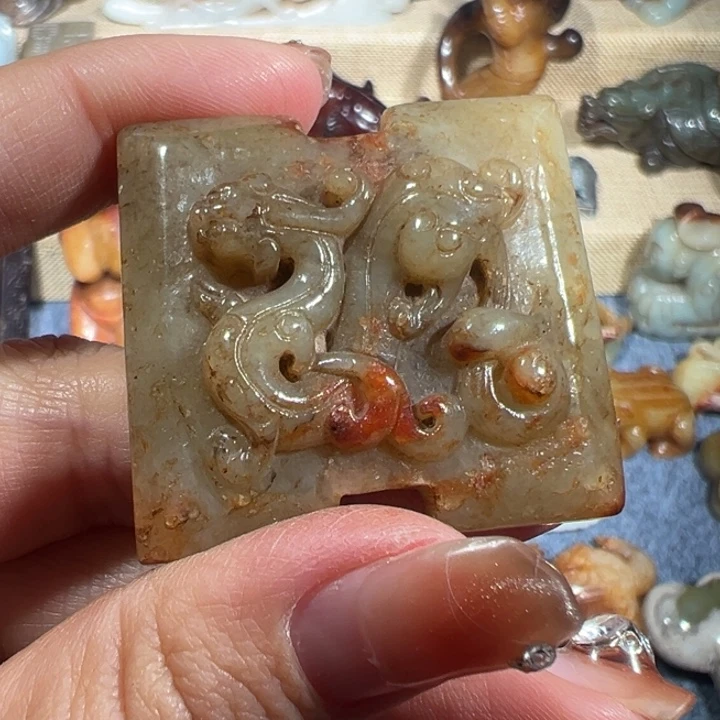 和田玉未镶嵌挂件