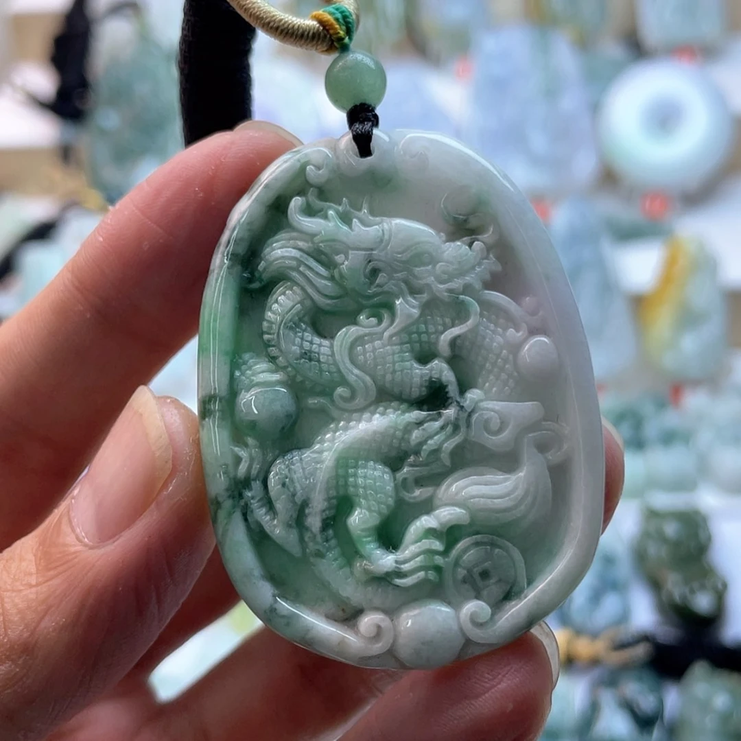 【闪购商品】颈饰未镶嵌翡翠龙牌