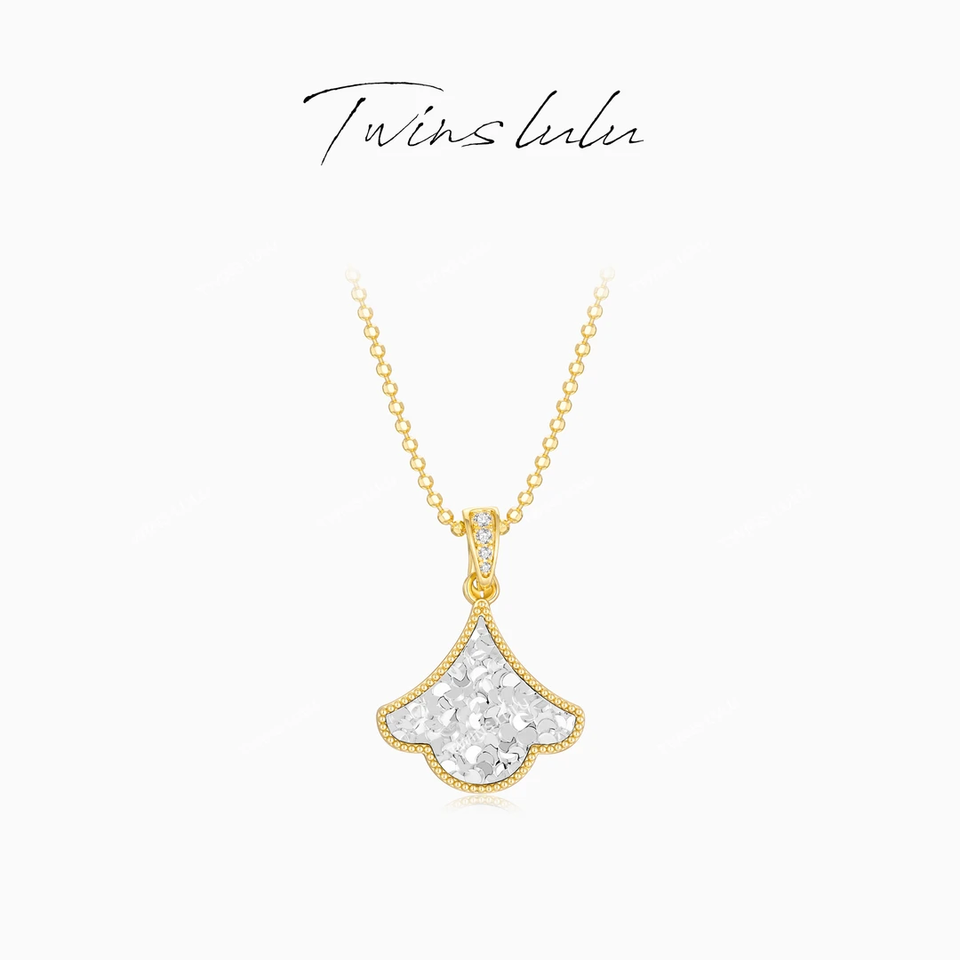 TWINS LULU 流光风 精致百搭时尚设计感小裙子碎冰冰项链TSJ8589