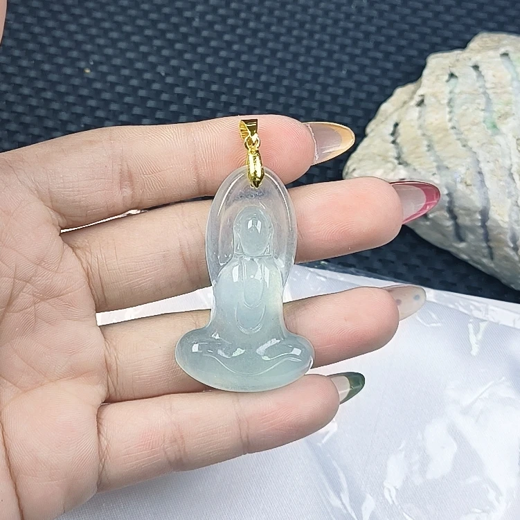 （聚宝严选）D423蓝冰悟道吊坠妈妈款精致精美百搭时尚