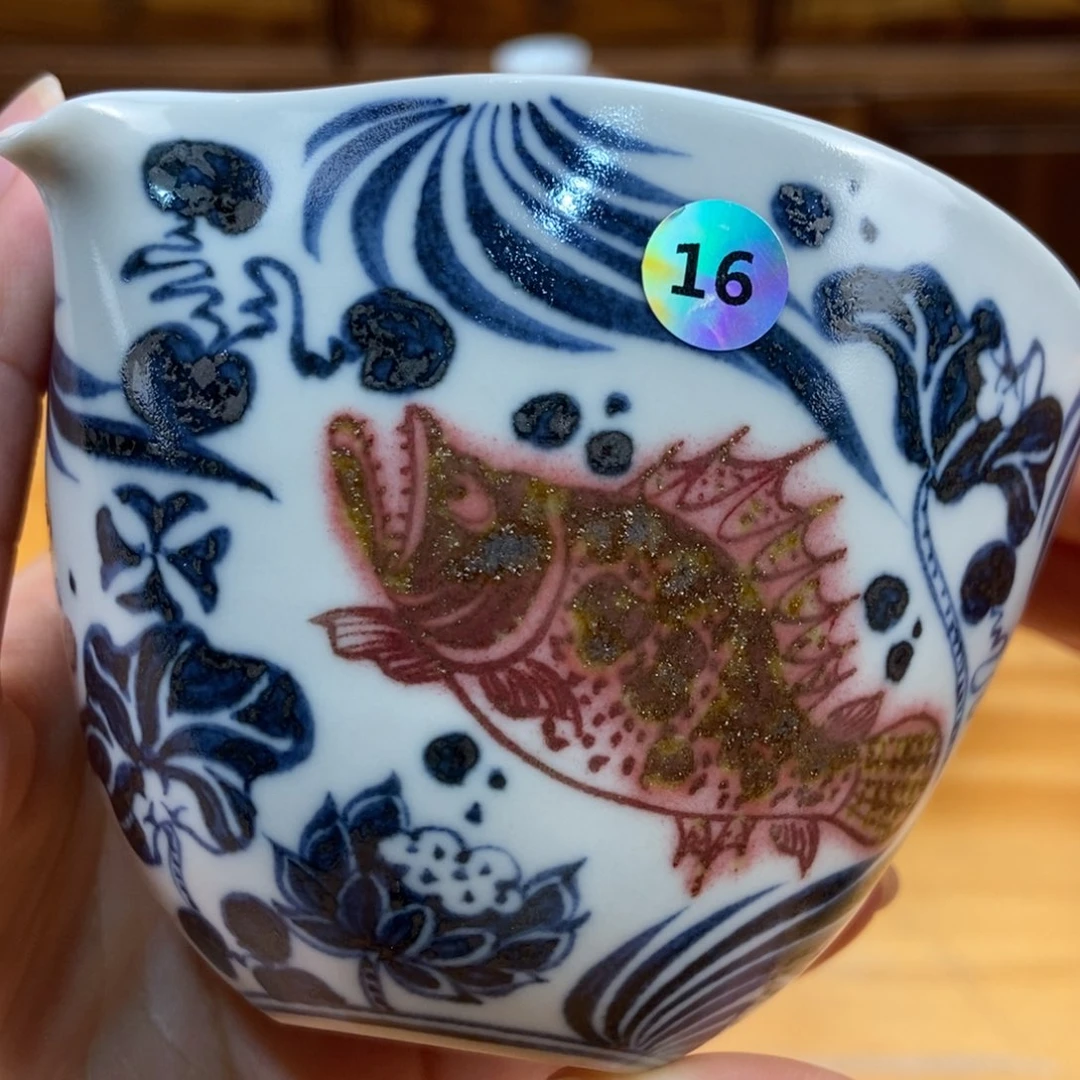 手绘现代茶具非古董