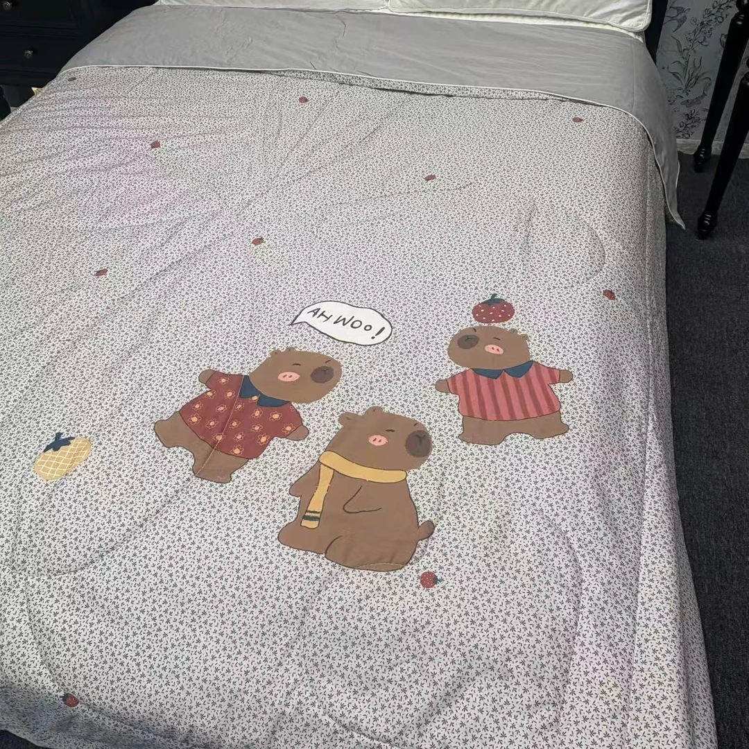 森氧棉-夏被！大版印花凉感舒适亲肤被空调被双面微瑕ZS