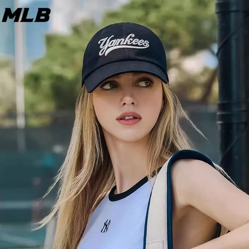 美职棒(MLB)2024秋冬新款情侣帽子休闲棒球帽遮阳鸭舌帽专柜正品