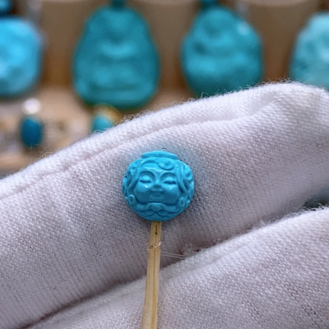 绿松石未镶嵌珠宝奇石8mm