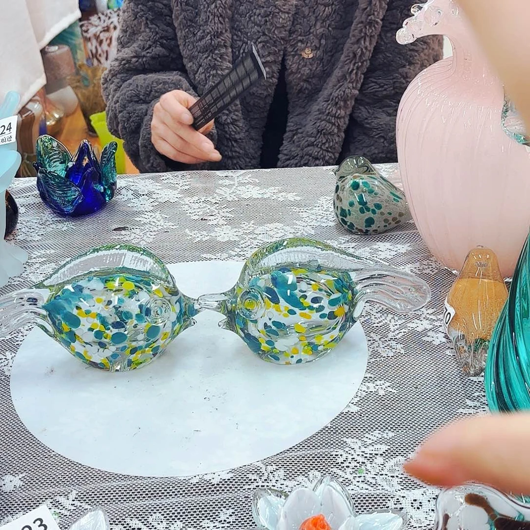 鱼一对福利安妮家花瓶花器摆件