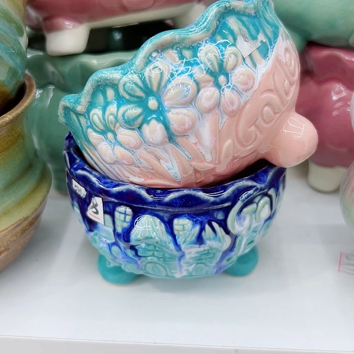 有孔，满10元发货多肉陶瓷花盆