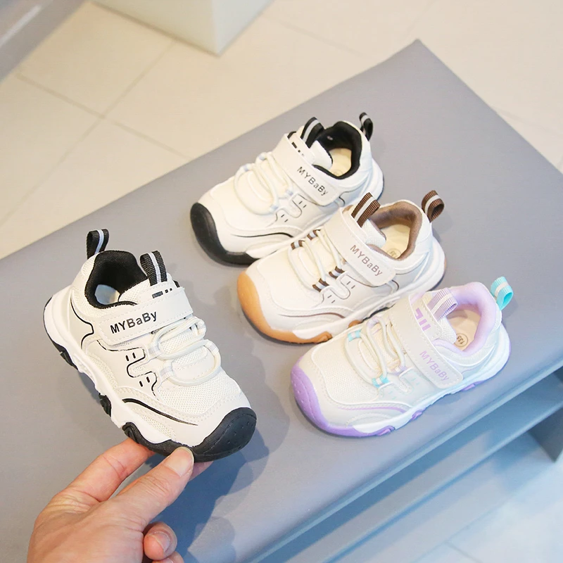 斑马波比秋季儿童学步鞋软底休闲机能鞋男女童透气BM18