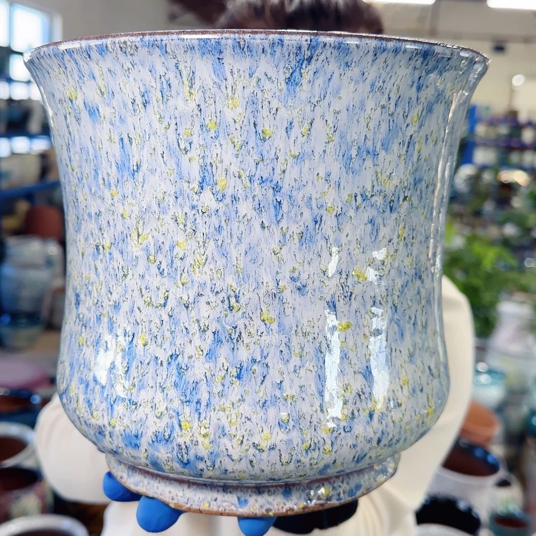 紫砂花盆高20口22