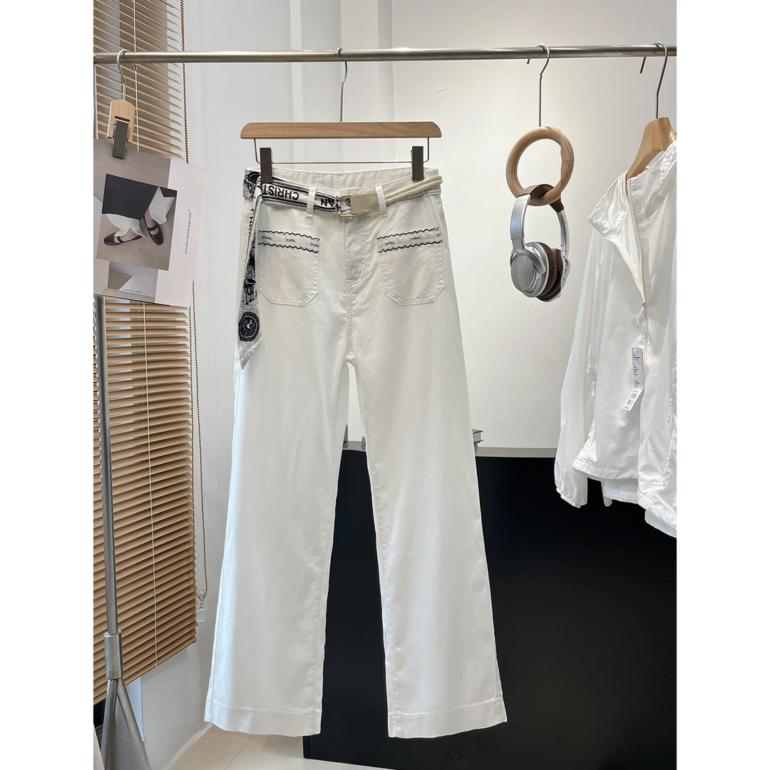 B 轻透30%！天丝棉 凉感轻薄弹力阔腿休闲裤 E304 H6310 丝巾腰绳