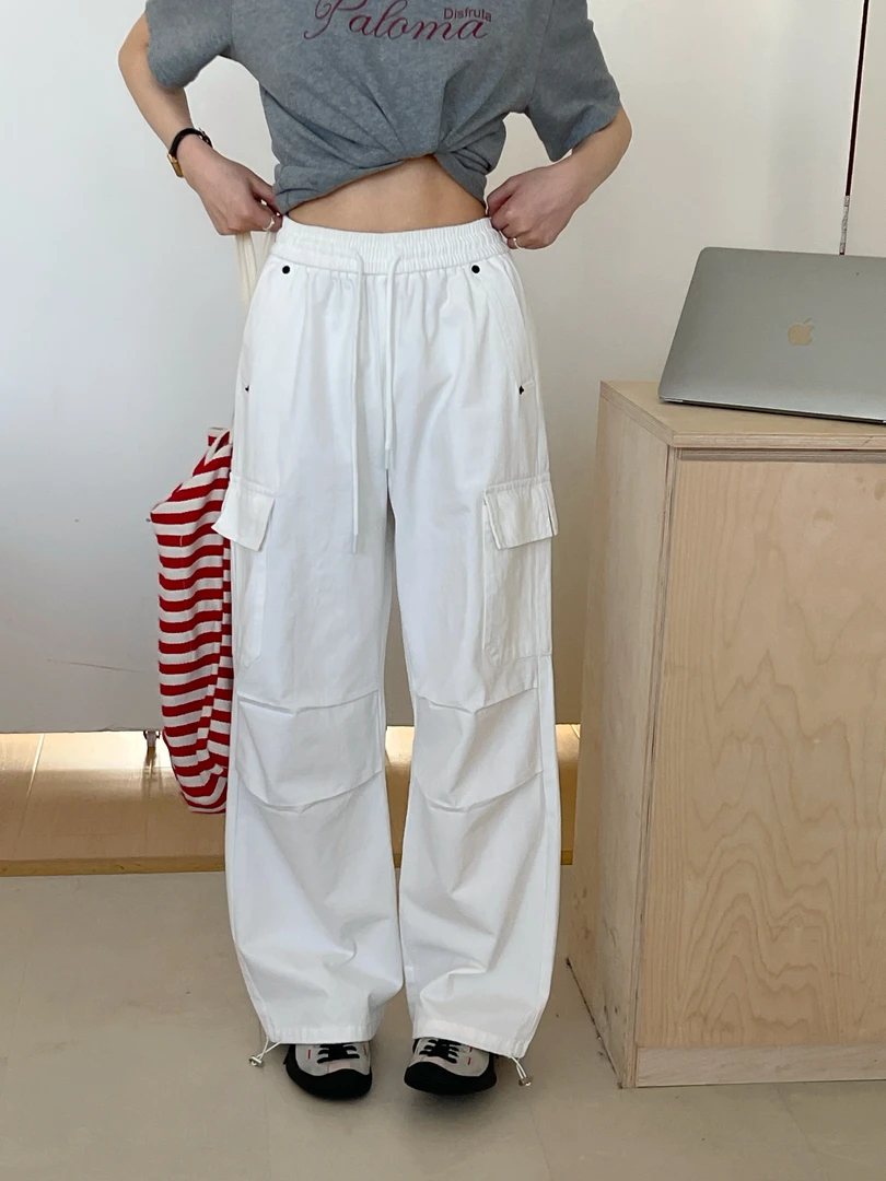 【哲妈女装】美式薄款工装裤 6013