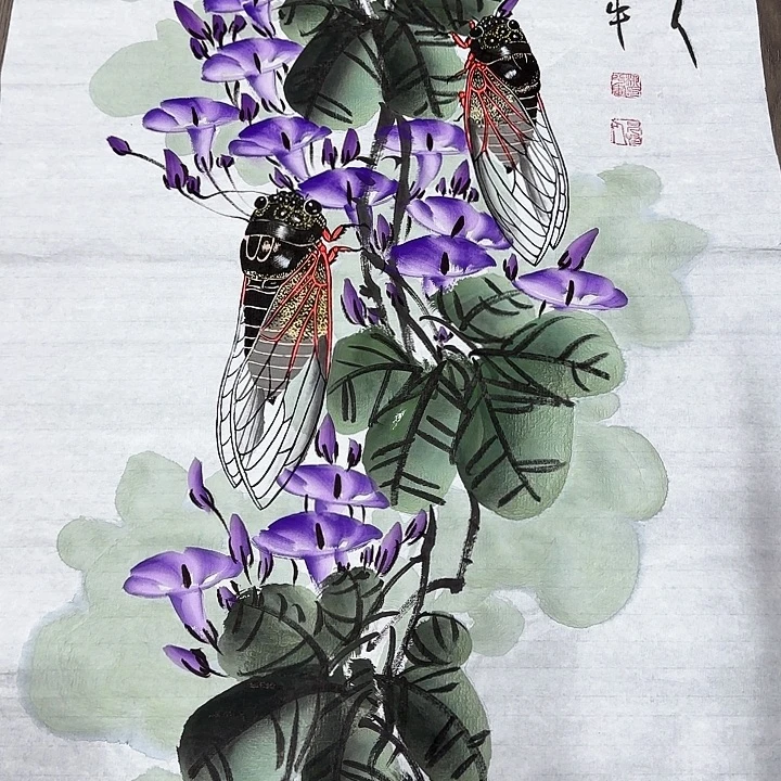 纯手绘国画作品欣赏999