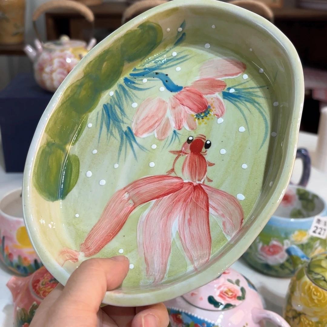 景德镇手绘高温釉下彩陶瓷茶具