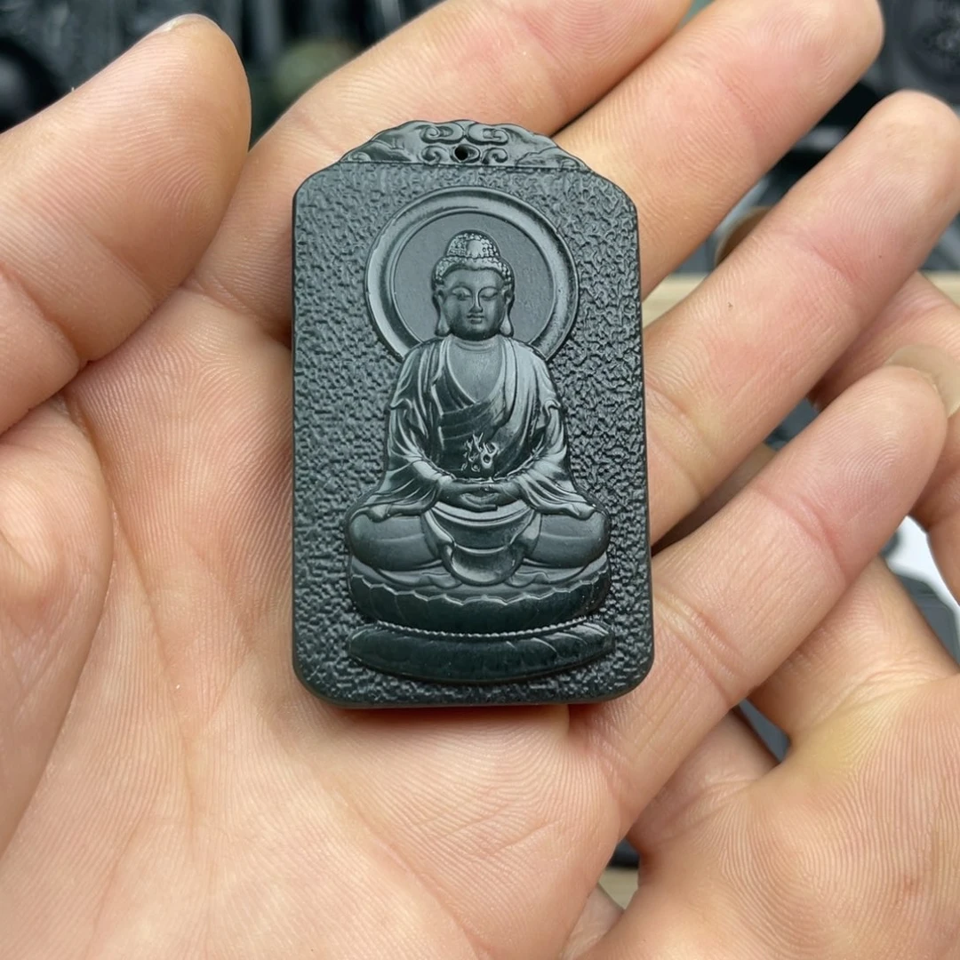 和田玉颈饰未镶嵌人**男