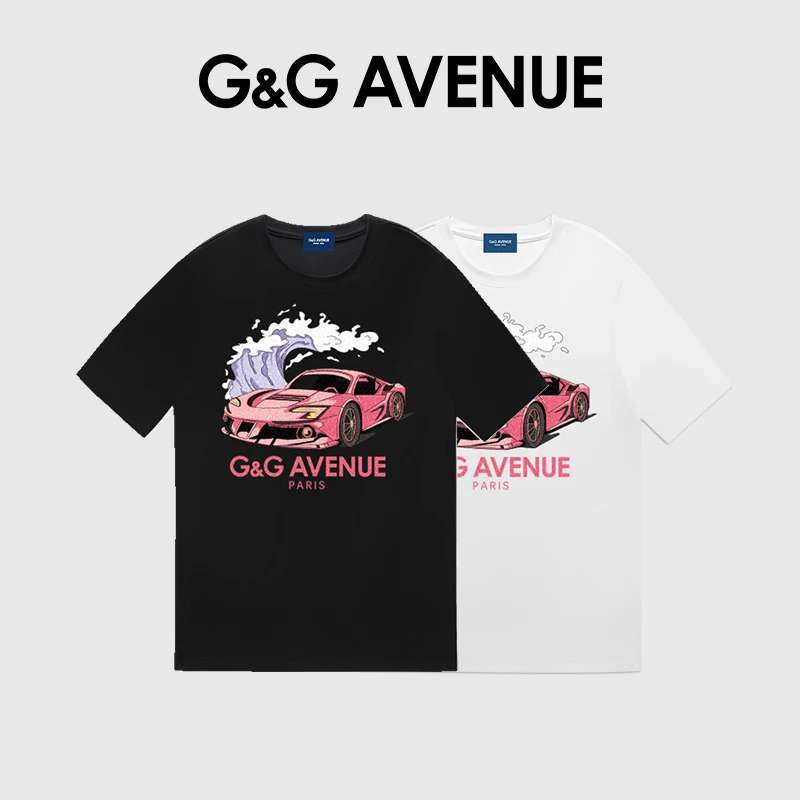 法国G&G AVENUE 国际轻奢潮牌纯棉短袖T恤男女同款-GT2411048