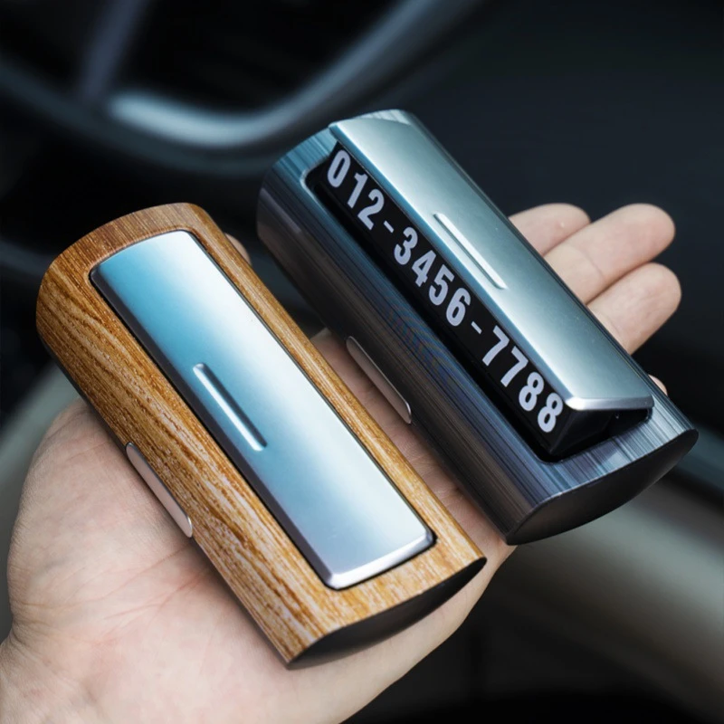 新款汽车临时停车牌夜光电话隐藏式挪车号码牌车卡