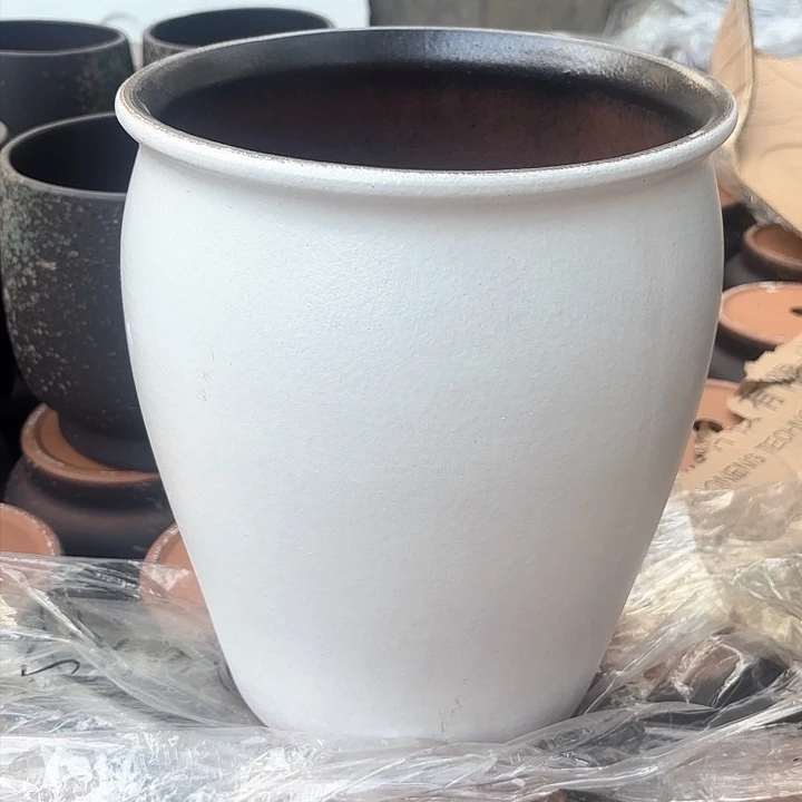 紫砂茶碗大白盆口径25高度31